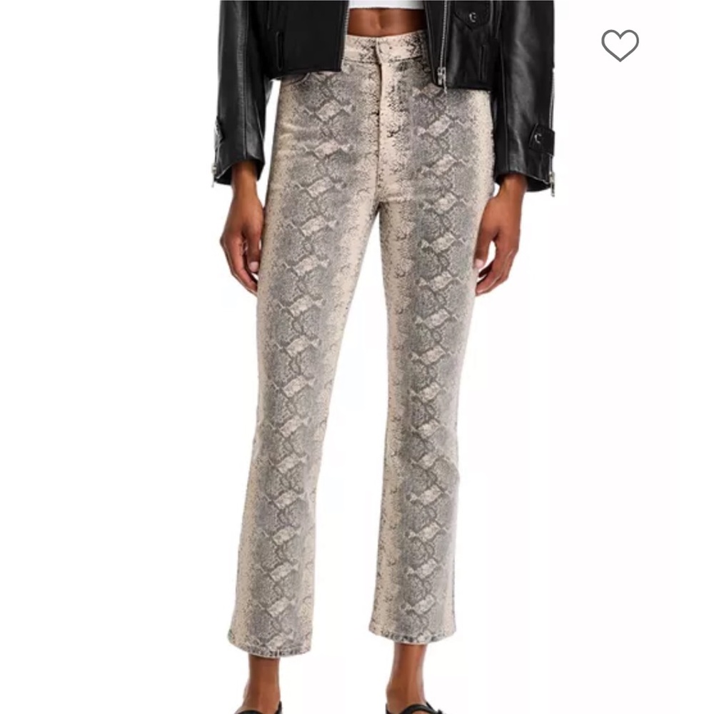 MOTHER the hustler flood jeans in boa babe